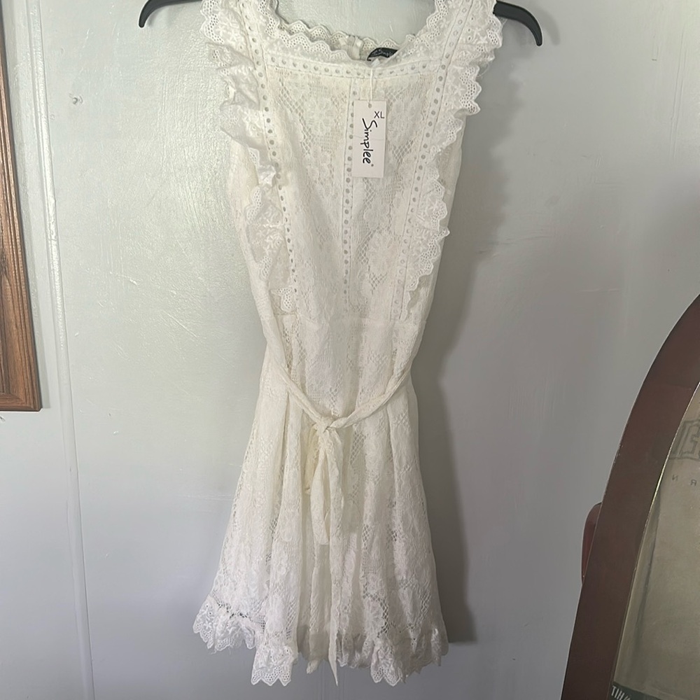 White dress, NWT.